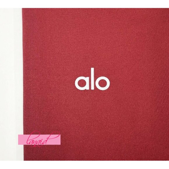 Alo High-Waist Airlift Leggings Terracotta Hi-Rise Waisted Full-Length Tights XS - Picture 6 of 10